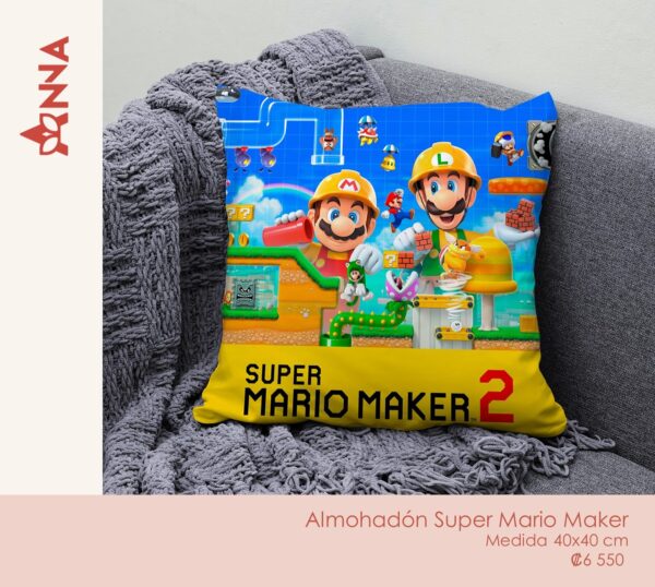Almohada Super Mario Maker 2