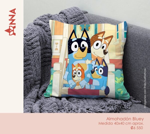 Almohada Familia Bluey