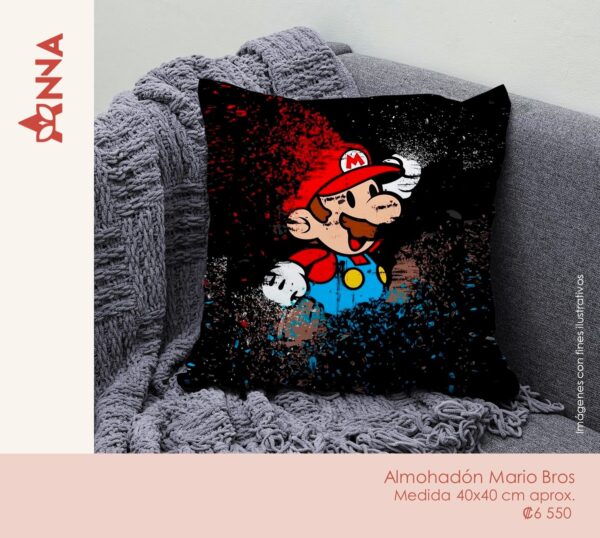 Almohada Mario desgastado
