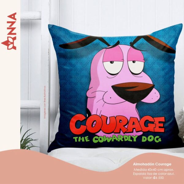 Almohada Corage el perro Cobarde