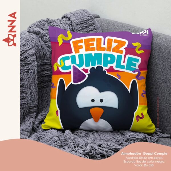 Almohada Guppy Cumpleaños