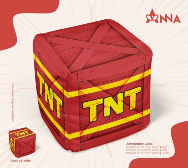 Cubo caja TNT